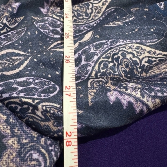 Lane Bryant Navy Paisley Midi Dress size 22 NWT Holiday Party Dress Long Sleeves - Picture 8 of 10